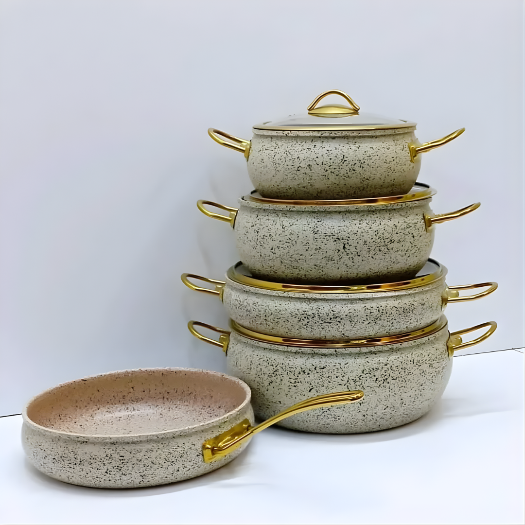 Amberray 9-Piece Premium Granite Cookware Set – Deluxe Home Haven