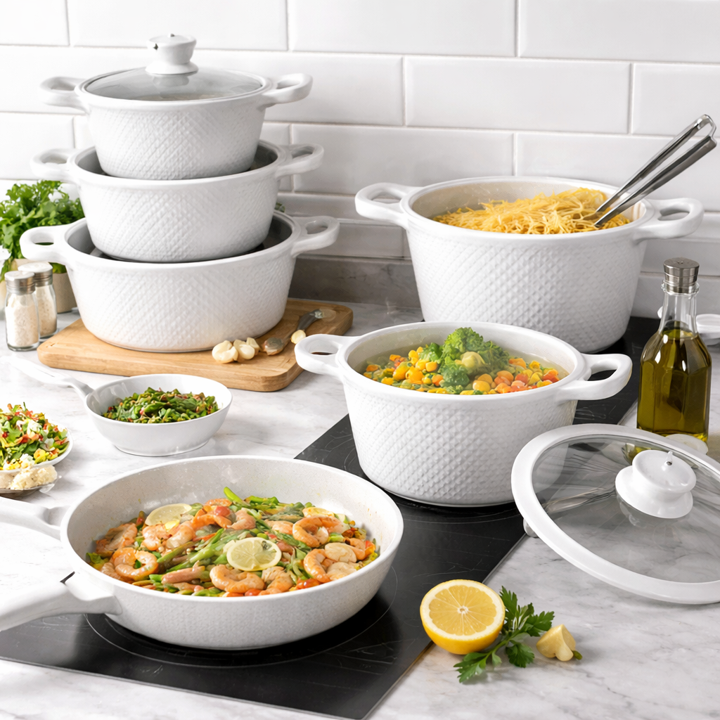 Bosch 11-piece Granite Non-Stick Cookware Set – Deluxe Home Haven