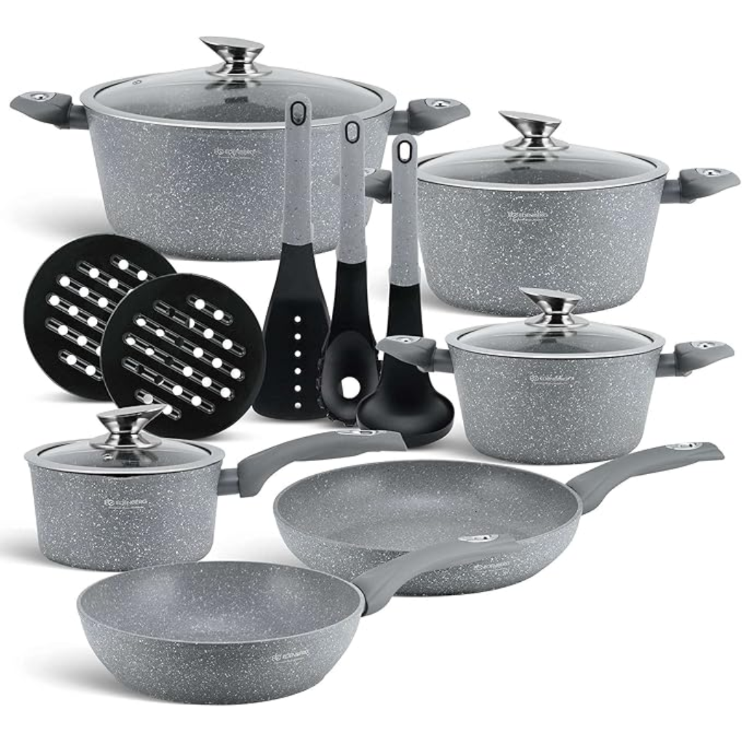 Edenberg EB-5620 15-Piece Cookware Set – Deluxe Home Haven