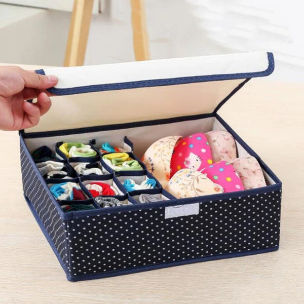 Foldable 13 Grid Undergarment Organizer