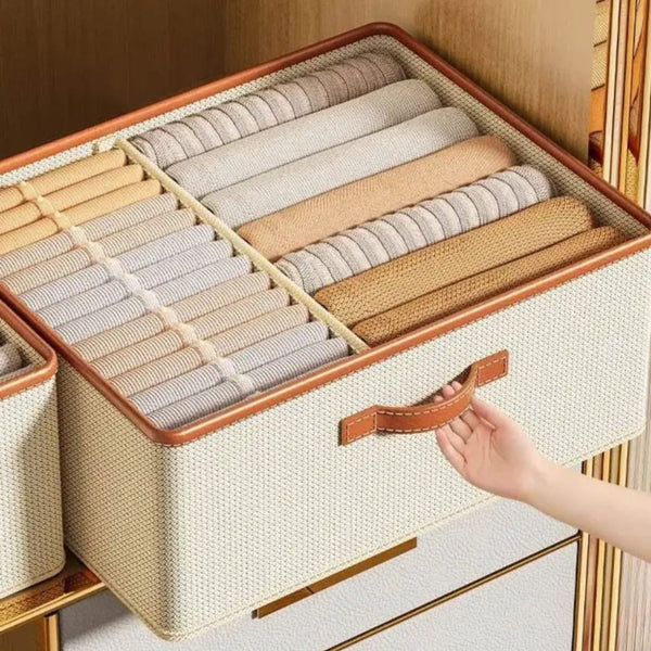 Foldable Closet Organizer with Removable Dividers