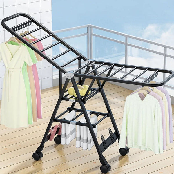 Portable Laundry Drying Rack with Wheels