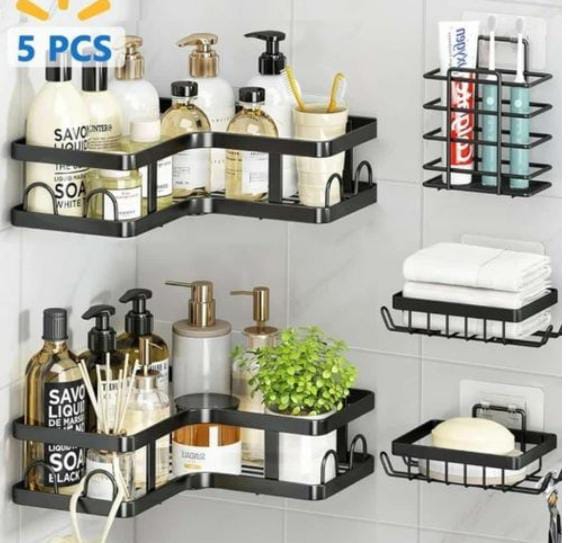 5-Piece Bathroom Corner Shower Caddy