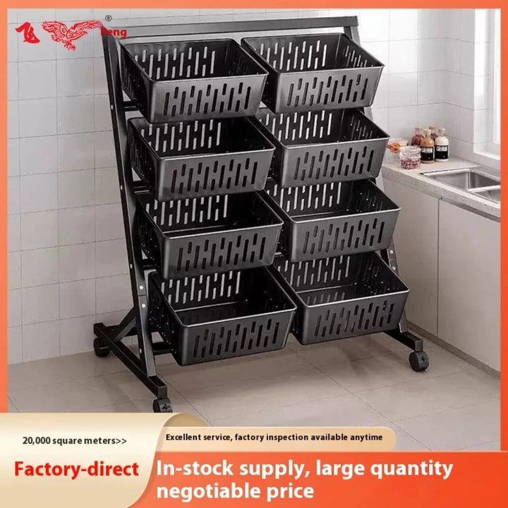 Vegetable Rack with Wheels – Deluxe Home Haven